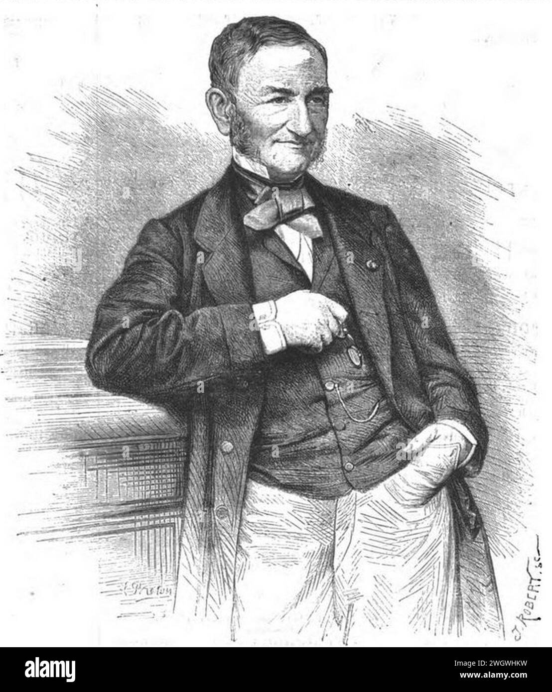 Aristide Moreau-Chaslon (1800-1869) Banque D'Images