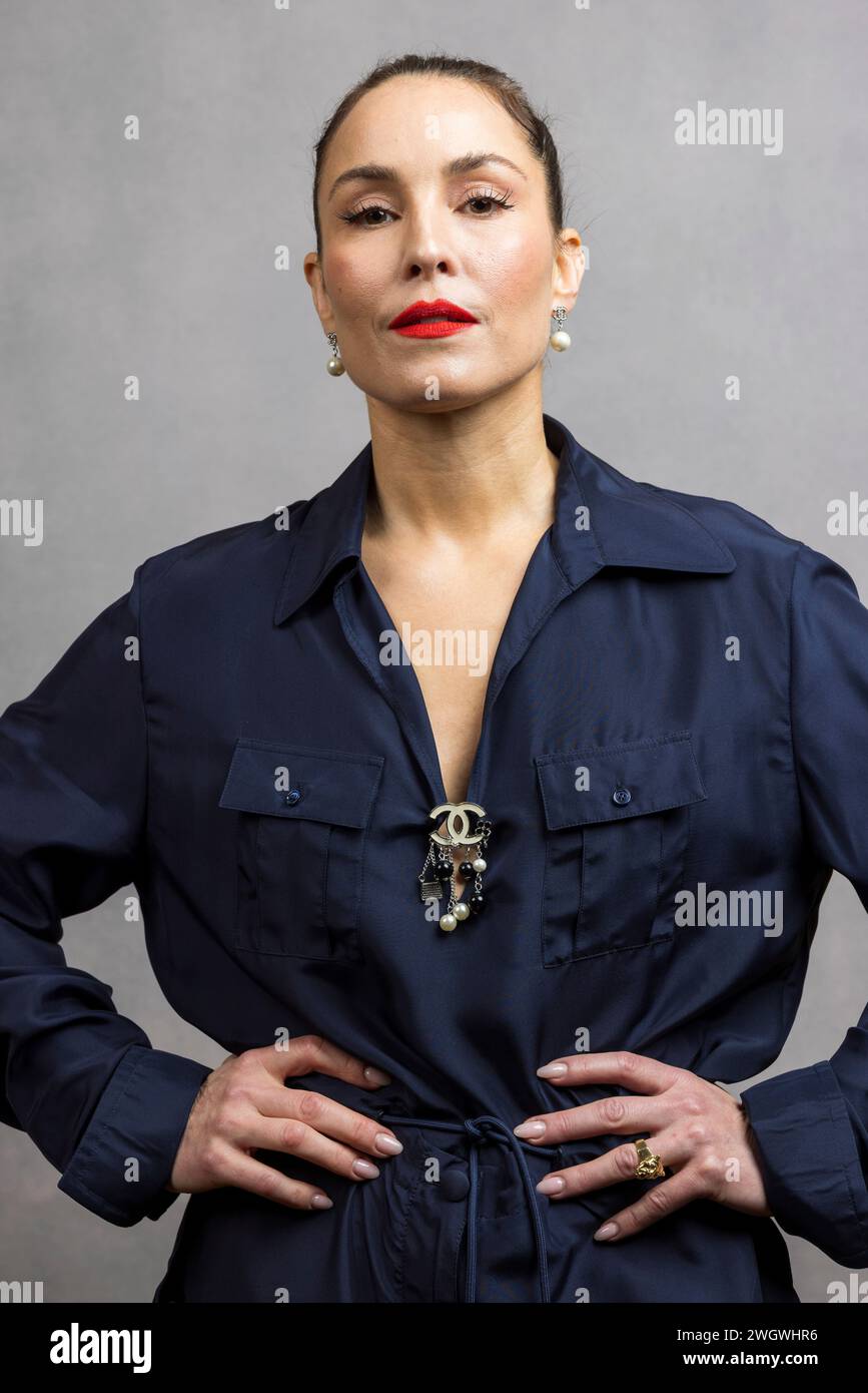 Cast member Noomi Rapace poses for a portrait to promote the Apple TV+ television series "Constellation" during the Winter Television Critics Association Press Tour on Monday, Feb. 5, 2024, at The Langham Huntington Hotel in Pasadena, Calif. (Willy Sanjuan/Invision/AP) Banque D'Images