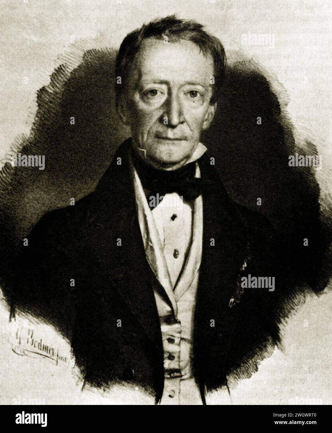 Arnold Friedrich von Mieg. Banque D'Images
