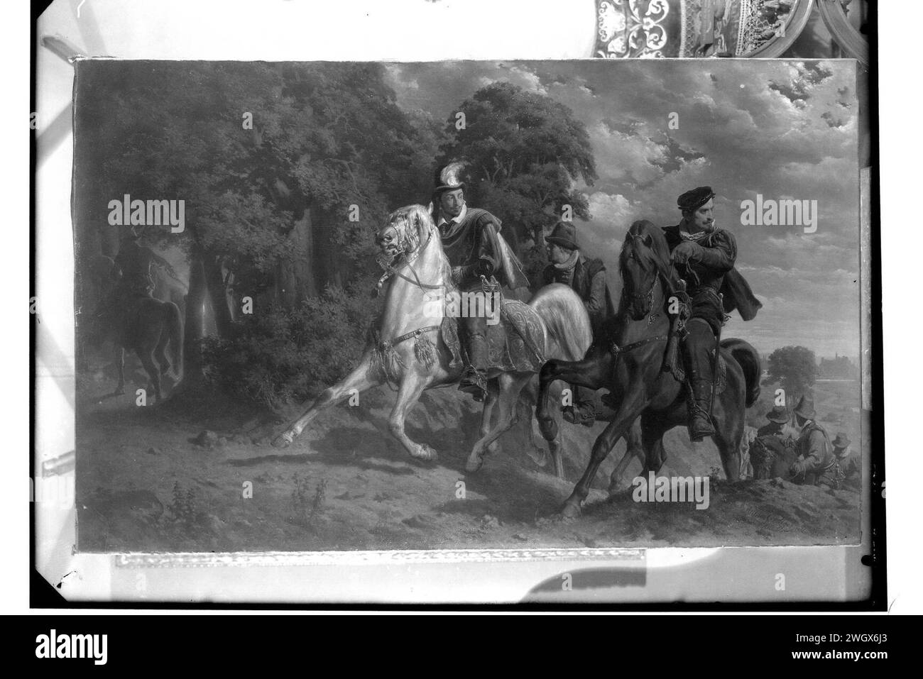 Artur Grottger - Henry de Valois fuyant la Pologne Banque D'Images