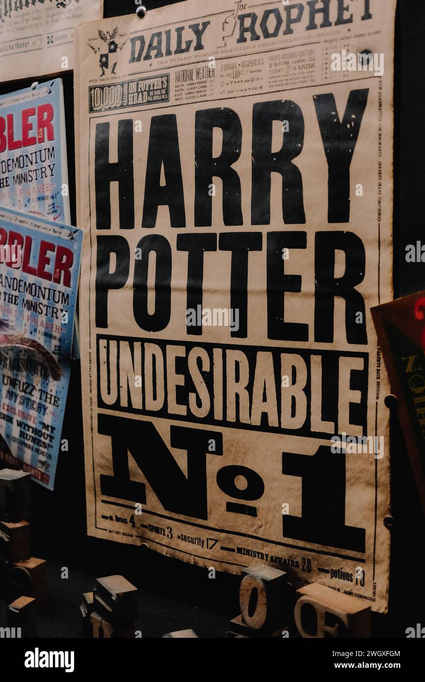 Harry Potter l'indésirable, Warner Bros Harry Potter Studio Tour Tokyo, Tokyo, Japon Banque D'Images