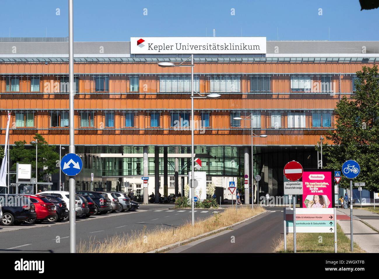 Hôpital universitaire Kepler, Linz, haute-Autriche, Autriche Banque D'Images