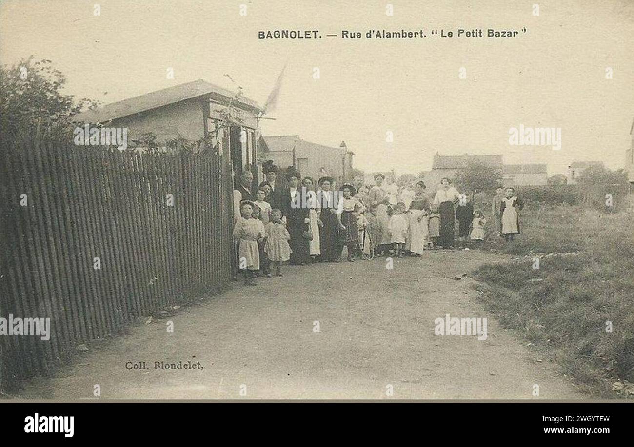 Bagnolet.Rue d'Alembert. Banque D'Images