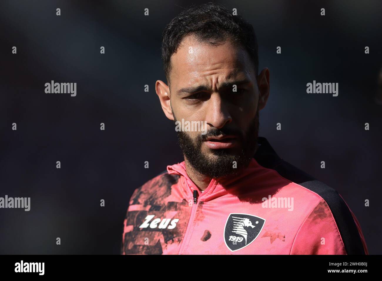 Turin, Italie. 4 février 2024. Grigoris Kastanos de Salernitana pendant l'échauffement avant le match de Serie A au Stadio Grande Torino, Turin. Le crédit photo devrait se lire : Jonathan Moscrop/Sportimage crédit : Sportimage Ltd/Alamy Live News Banque D'Images