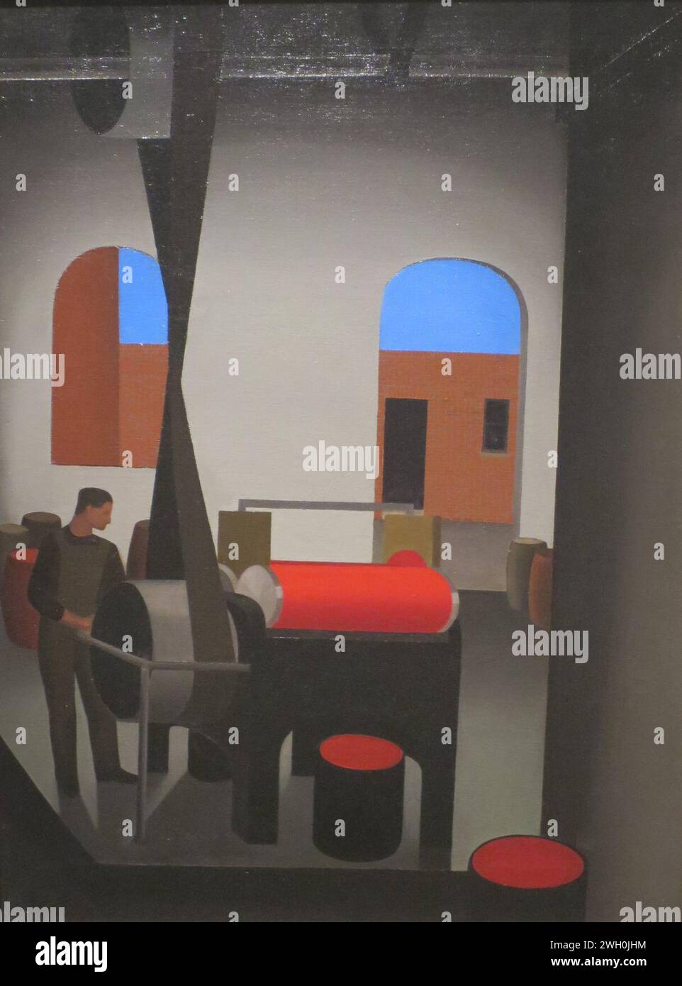 The Mill Door de George Copeland Ault, 1923. Banque D'Images