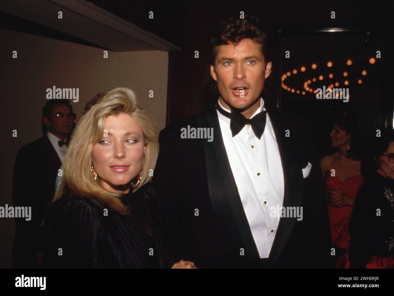 David Hasselhoff et Pamela Bach 1989 crédit : Ralph Dominguez/MediaPunch Banque D'Images