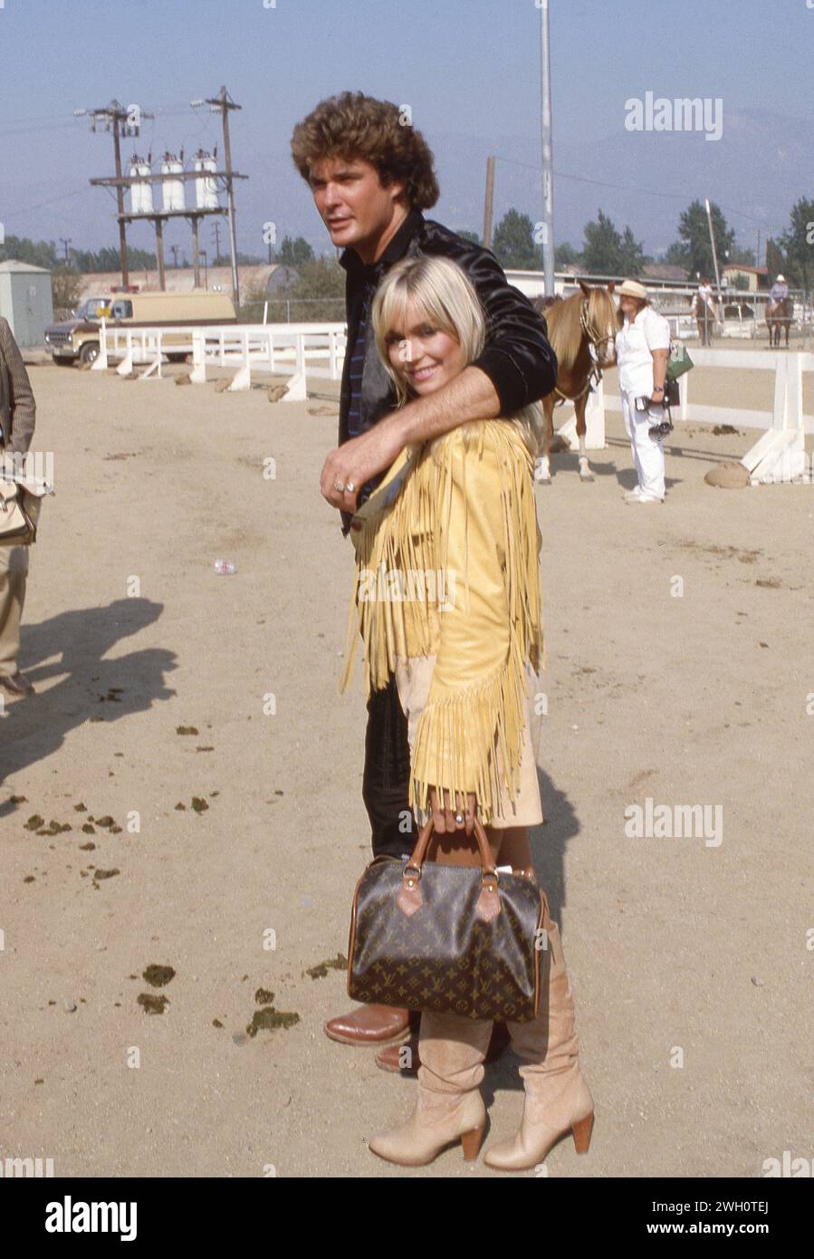 David Hasselhoff et Catherine Hickland crédit de 1980 : Ralph Dominguez/MediaPunch Banque D'Images