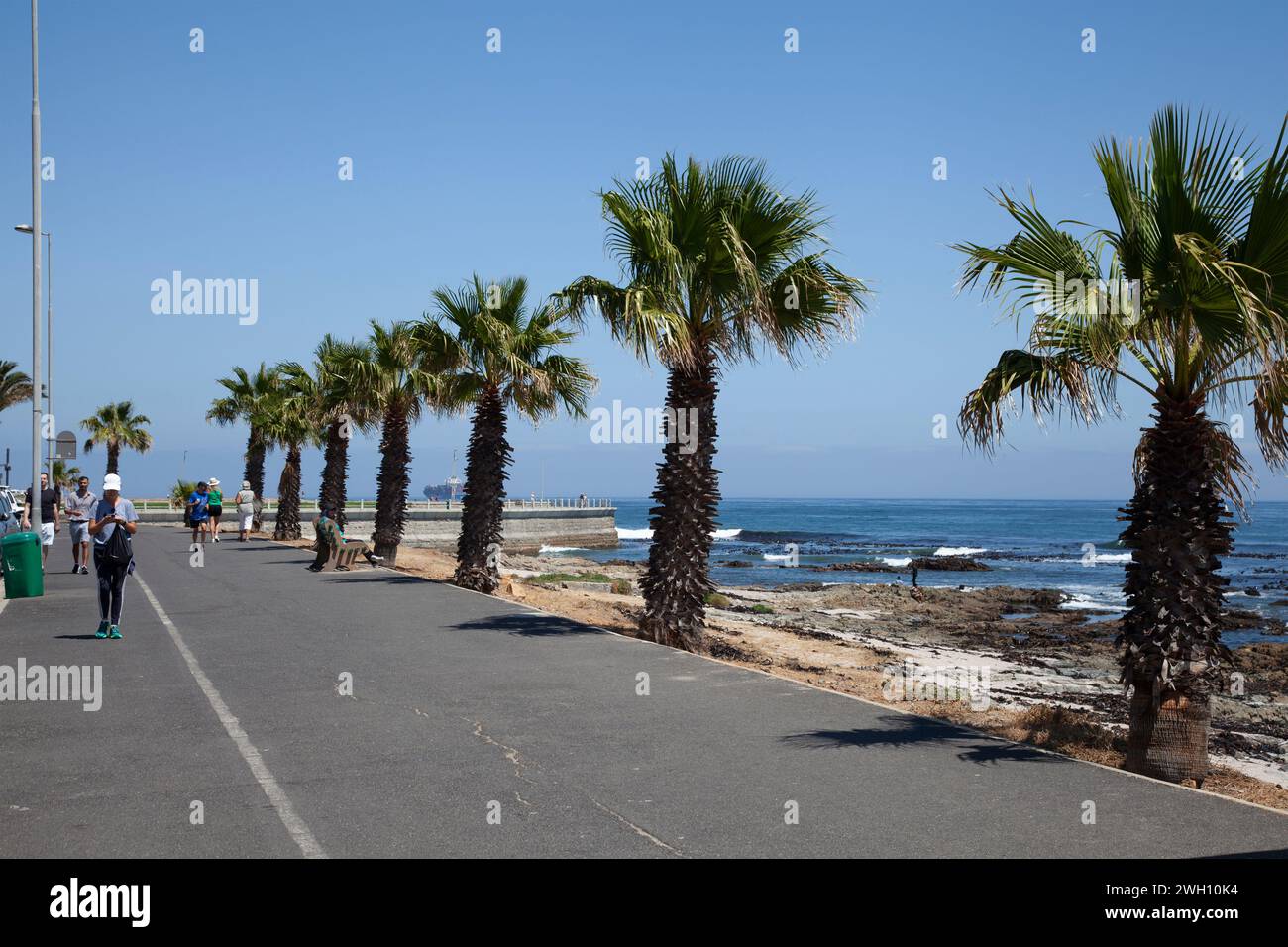 Mouille point Promenade au Cap, Afrique du Sud Banque D'Images