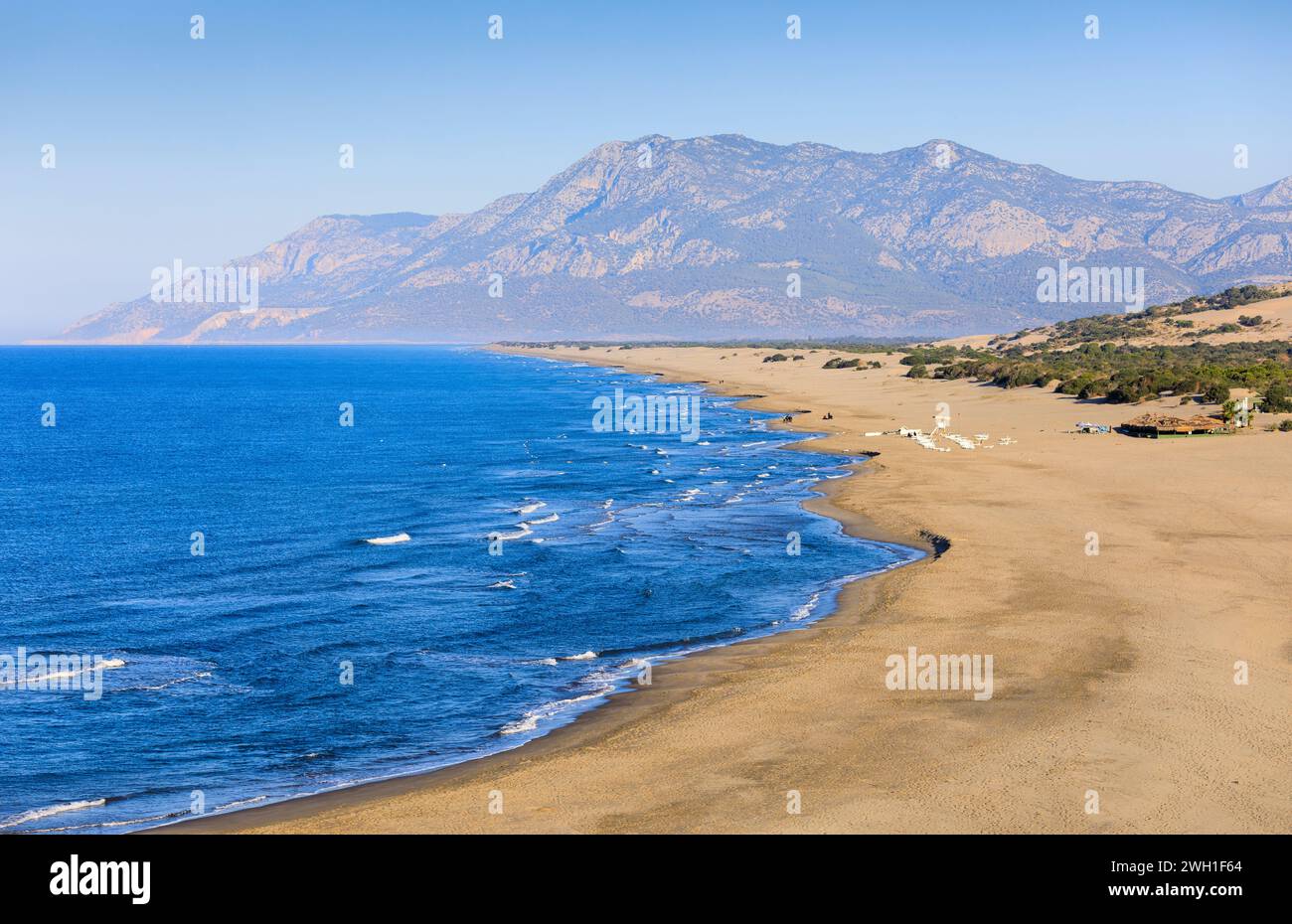 La plage de Patara, Turquie Banque D'Images
