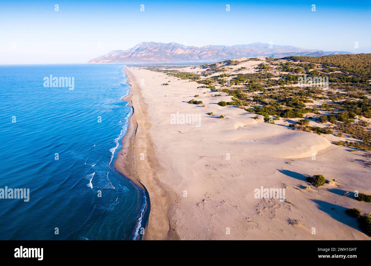 La plage de Patara, Turquie Banque D'Images