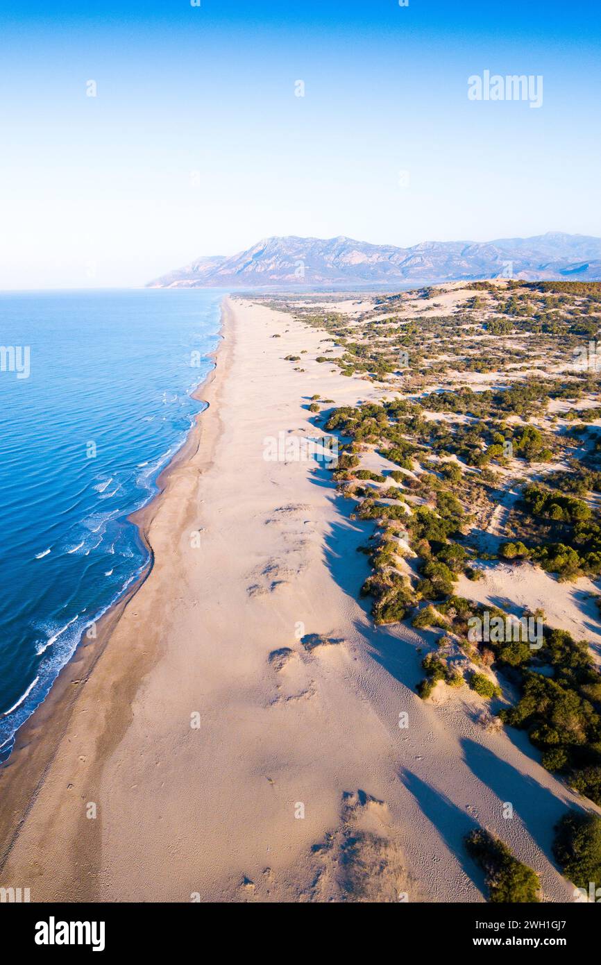 La plage de Patara, Turquie Banque D'Images