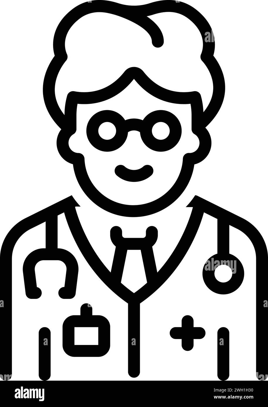 Icône pour médecin, médecin Illustration de Vecteur