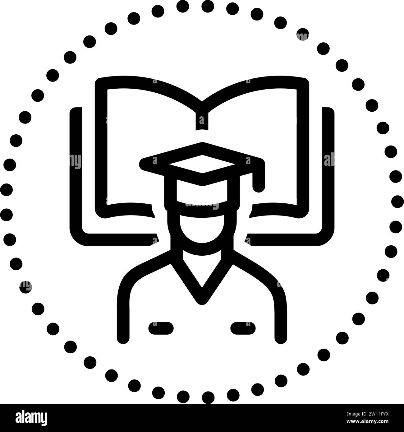 Icône pour étudiant,enseignement Illustration de Vecteur