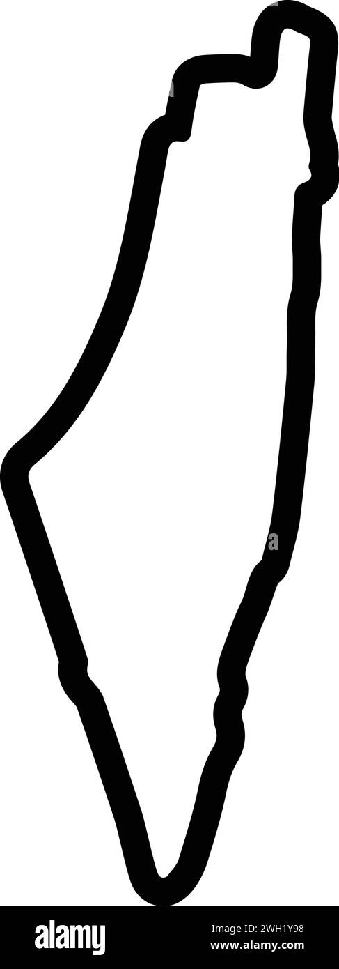 Icône pour israël, carte Illustration de Vecteur