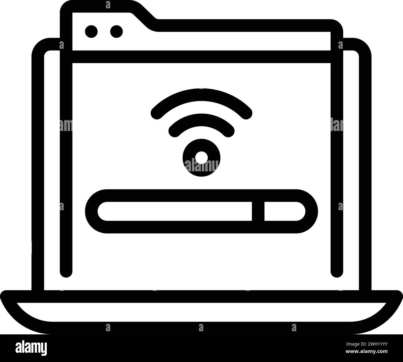 Icône pour Internet, haut débit Illustration de Vecteur