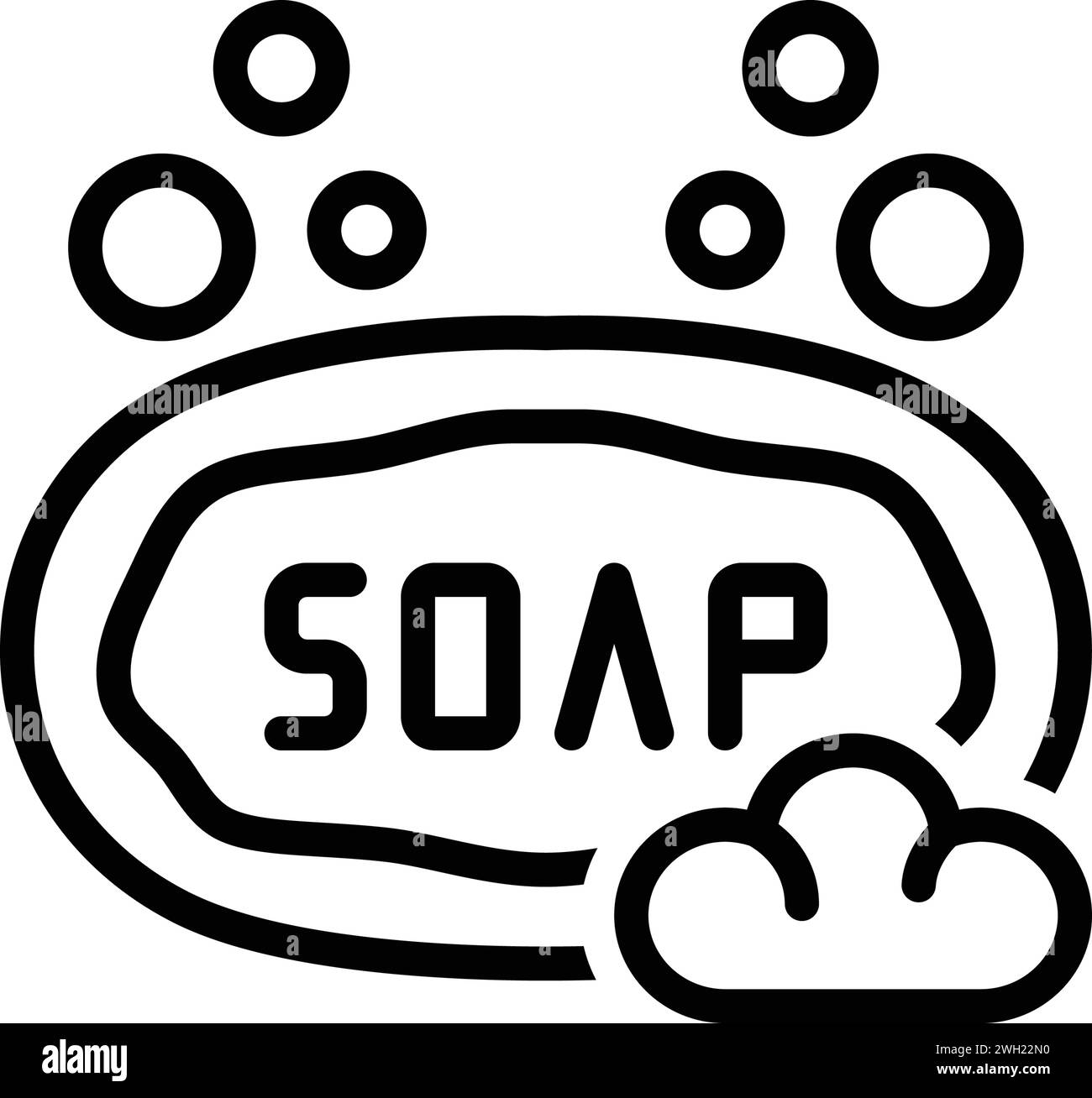 Icône pour savon,barre Illustration de Vecteur