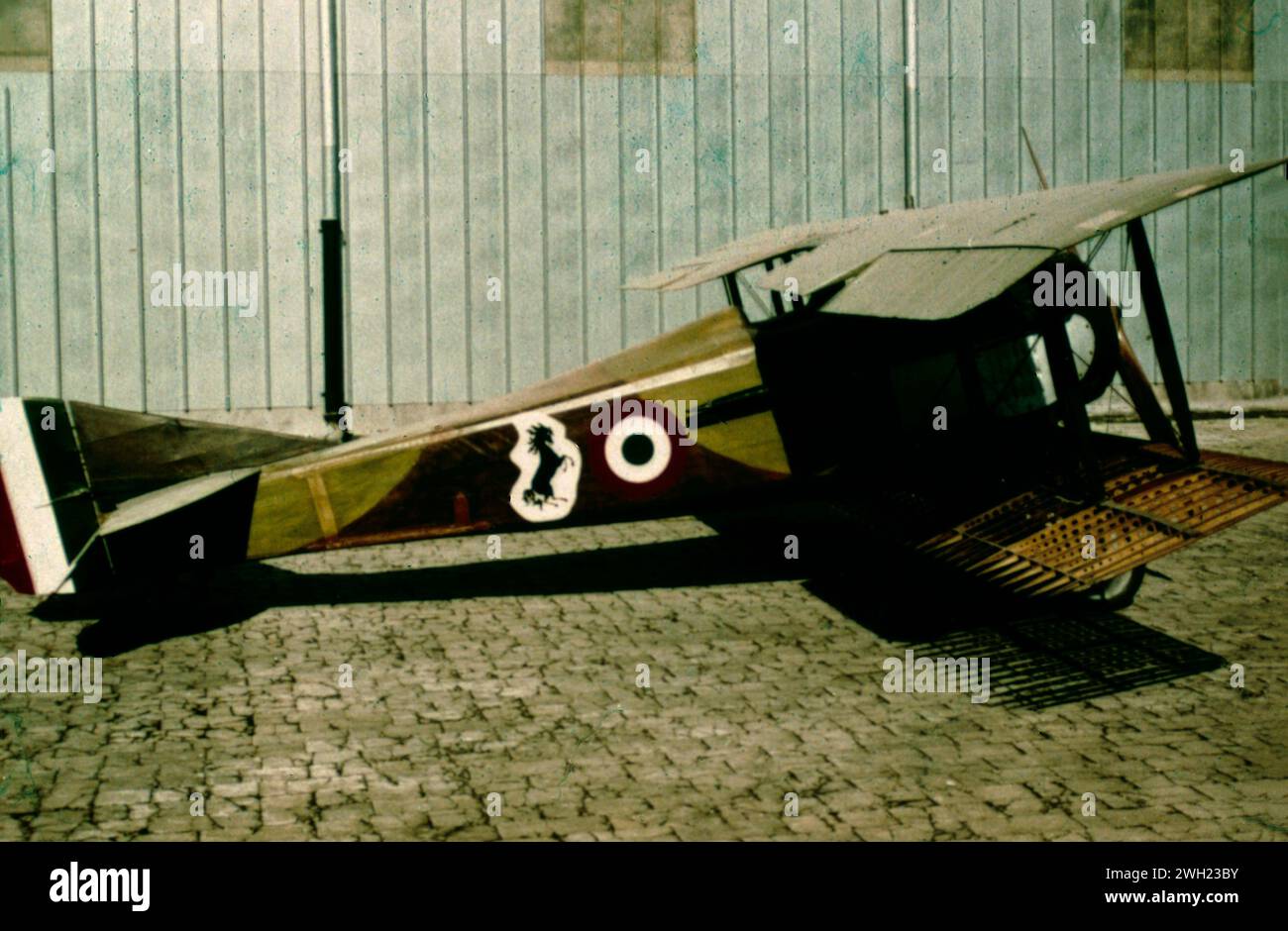 Avion de chasse biplan français SPAD S.VII, années 1910 Banque D'Images