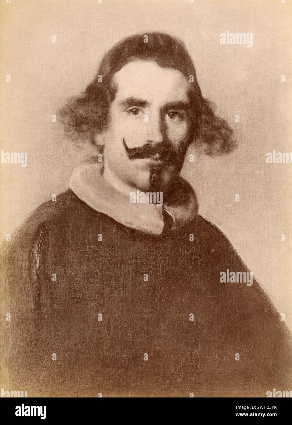 Autoportrait, peinture de l'artiste espagnol Diego Velasquez, Espagne des années 1890 Banque D'Images