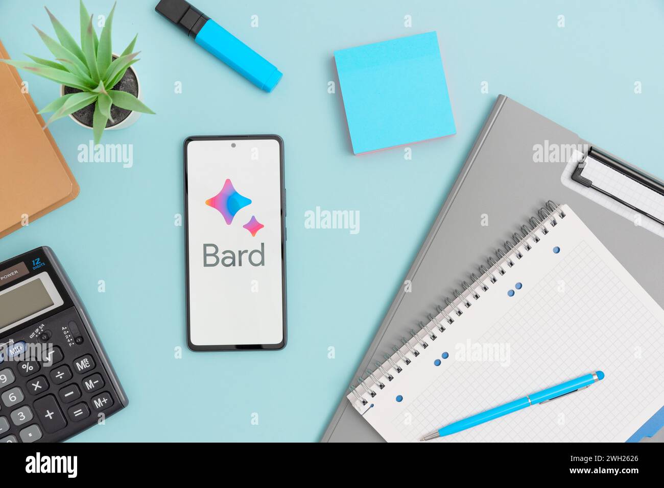 Wroclaw, Pologne - 5 février 2024 : logo Google Bard. Outil de chat AI de Google Banque D'Images