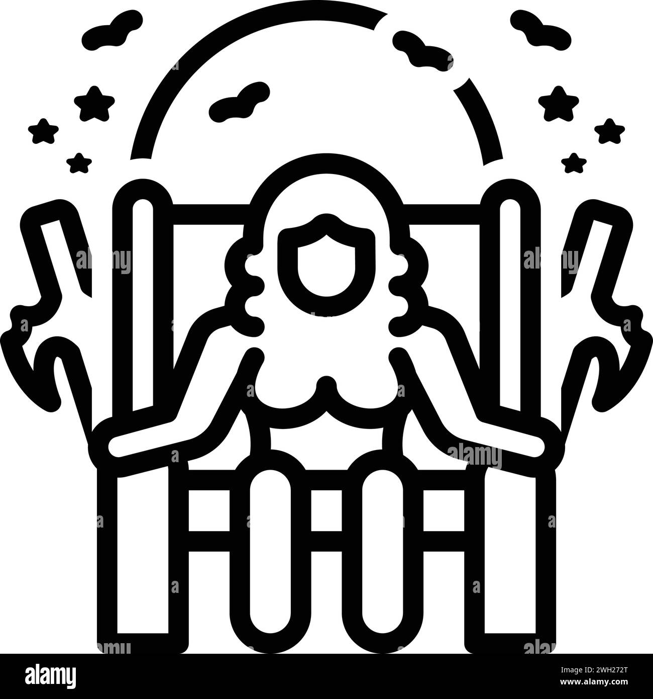 Icône pour diana,hecate Illustration de Vecteur