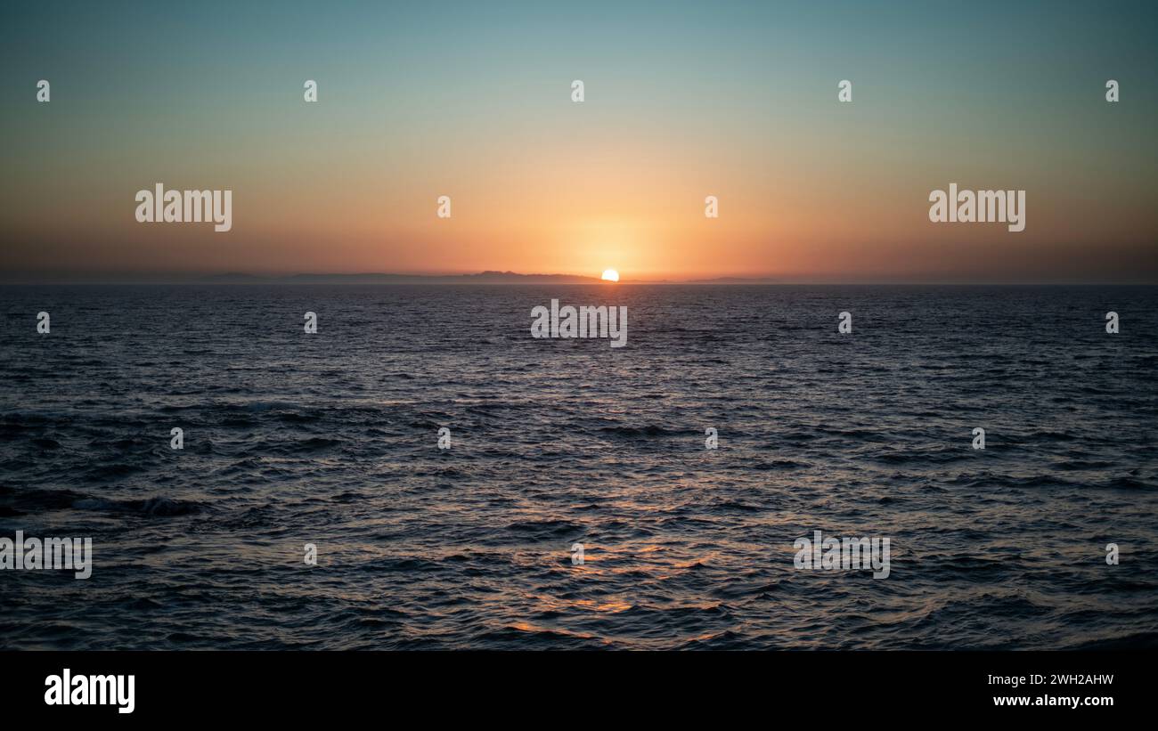 Couchers de soleil d'été à Laguna Beach, Californie Banque D'Images