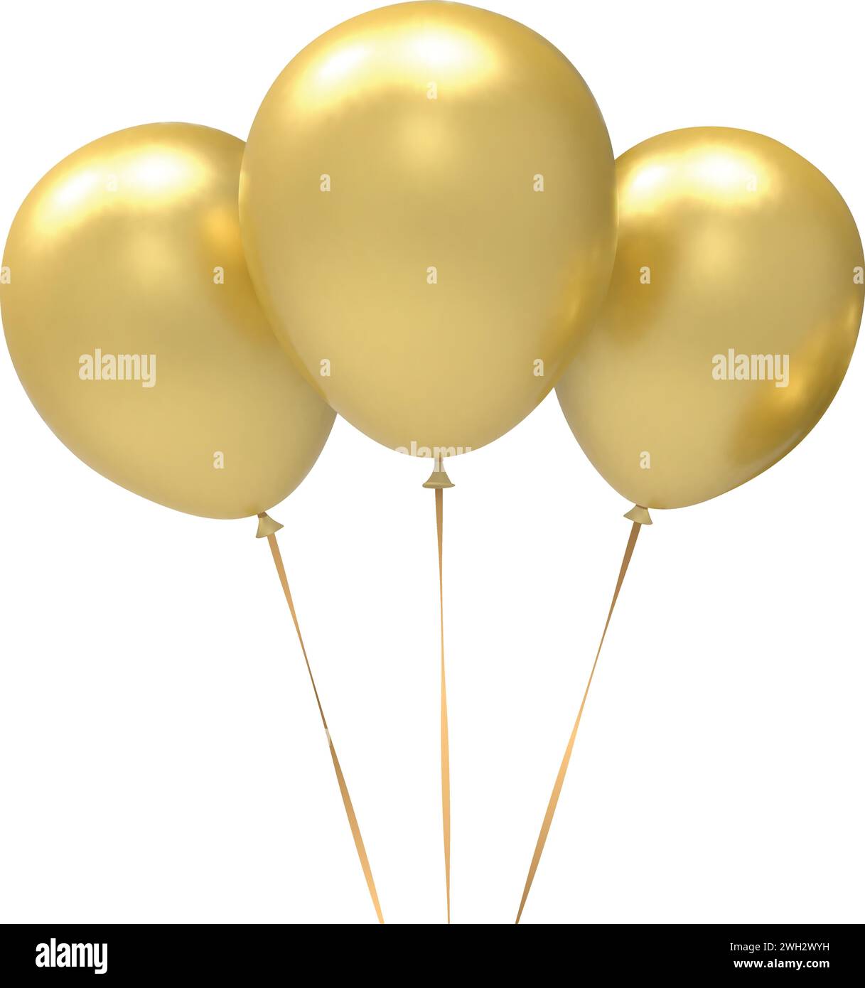 Ballons d'or .illustration vectorielle d'anniversaire joyeux .fond de célébration. Illustration de Vecteur