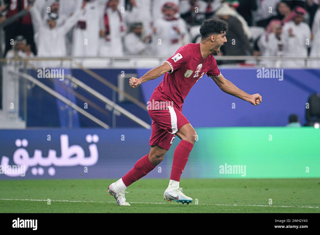 DOHA, Qatar. 7 février 2024. Match de demi-finale de LA COUPE D'ASIE DE l'AFC QATAR 2023 entre l'Iran et le Qatar au STADE Al THUMAMA. Crédit : Meng Gao/Alamy Live News Banque D'Images