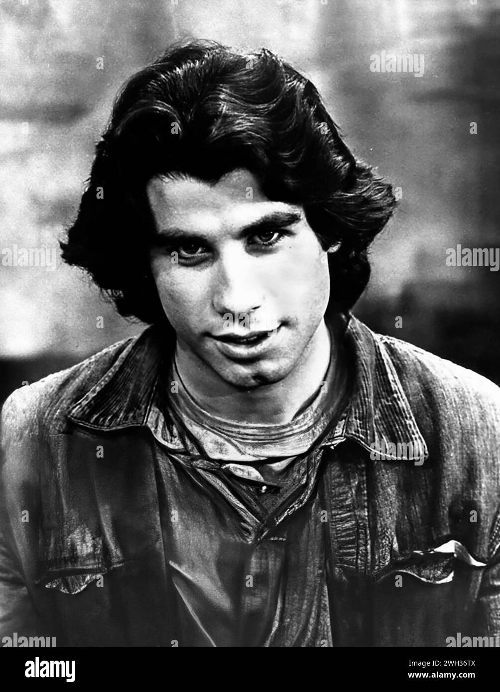 John Travolta. Portrait de l'acteur américain John Joseph Travolta (né en 1954), photo publicitaire pour la série télévisée, Welcome Back, Kotter en 1976 Banque D'Images