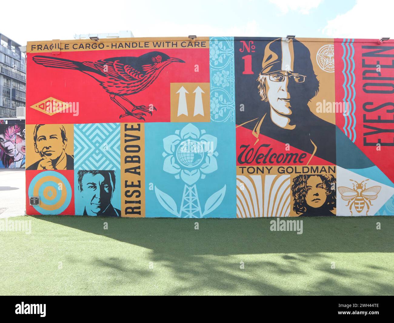 Musée d'art de rue Wynwood Walls Miami Floride États-Unis Banque D'Images