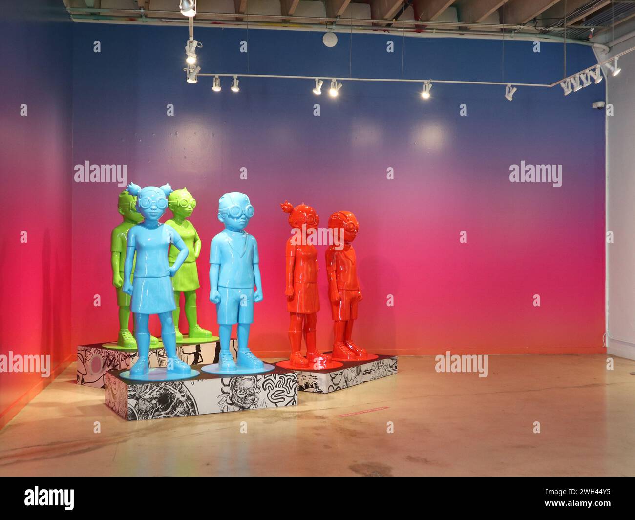 Musée d'art de rue Wynwood Walls Miami Floride États-Unis Banque D'Images