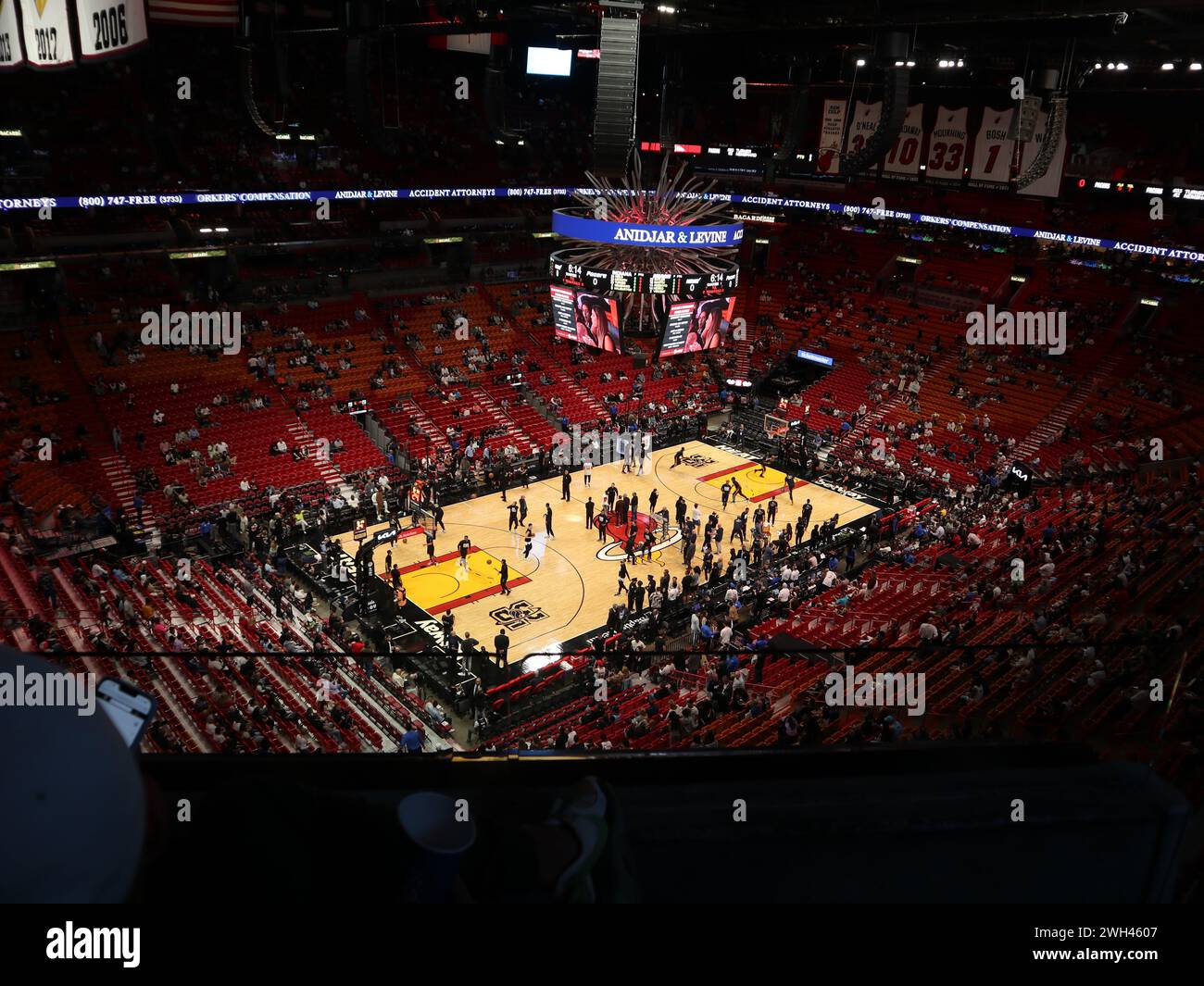 Miami Heat match de basket-ball NBA Banque D'Images