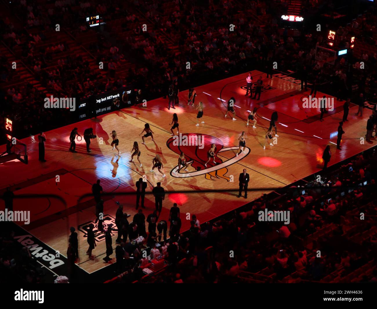 Miami Heat match de basket-ball NBA Banque D'Images