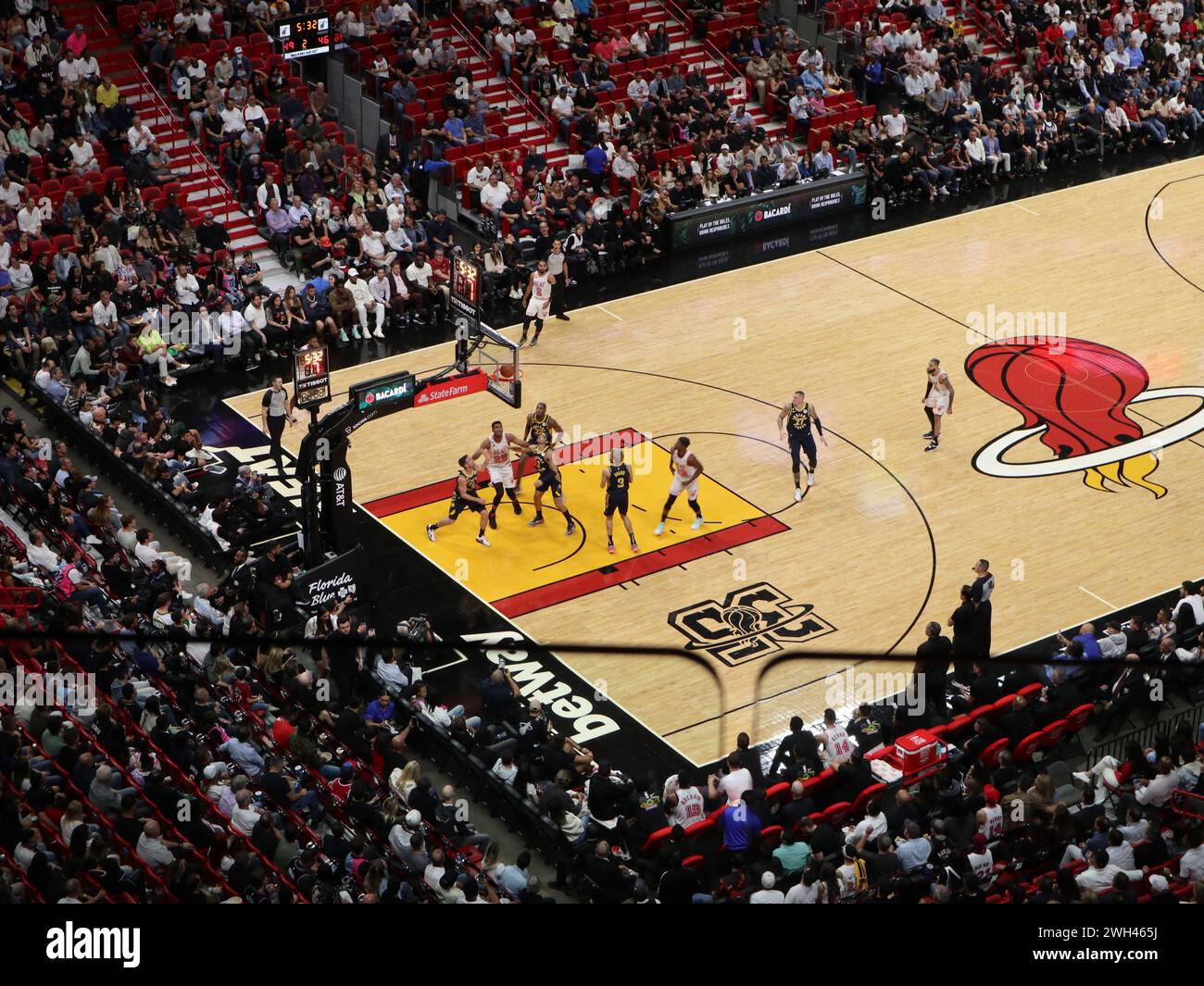 Miami Heat match de basket-ball NBA Banque D'Images