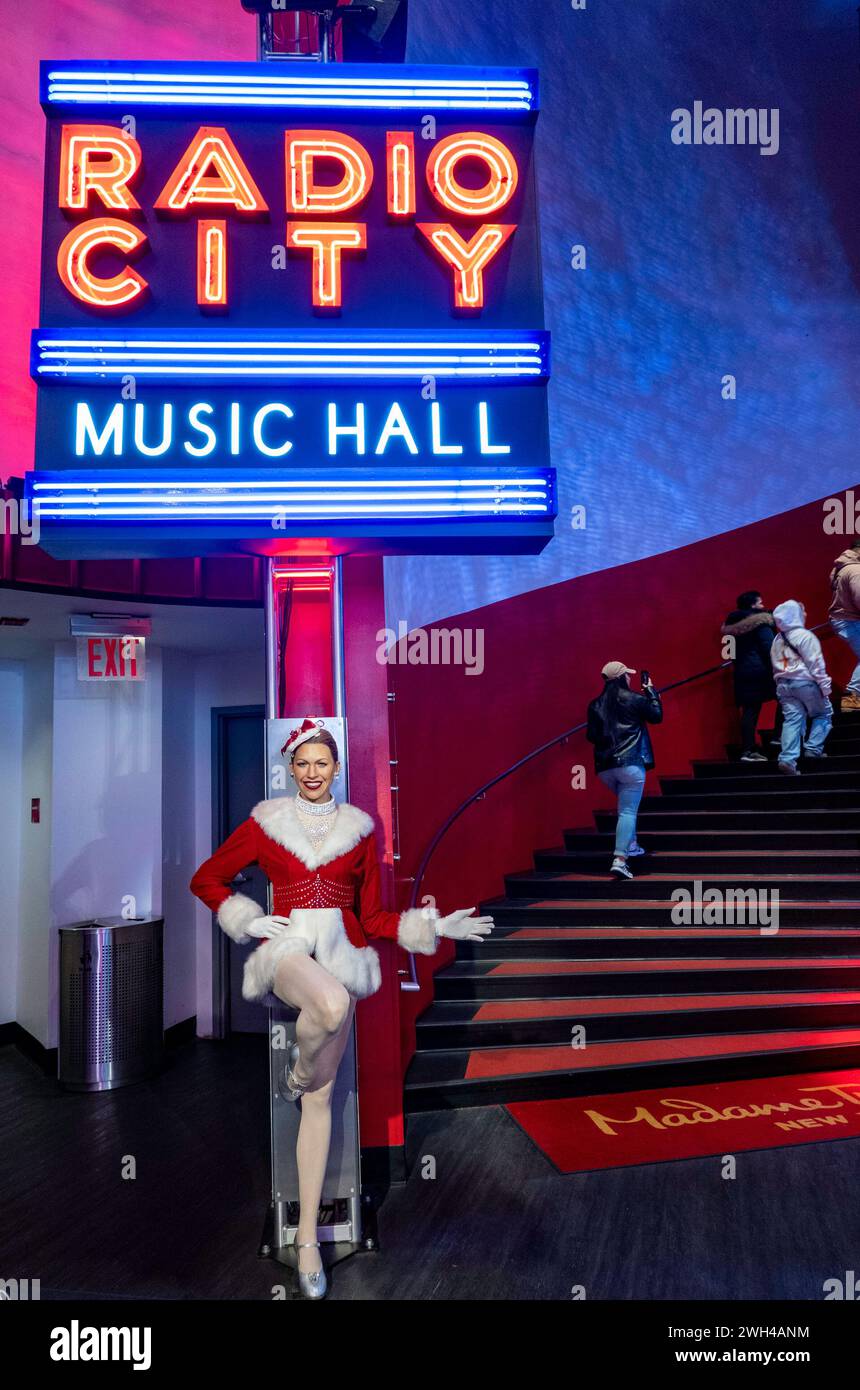 Musée de cire Madame Tussauds est une attraction touristique populaire sur West 42nd Street, Times Square, New York City, USA 2024 Banque D'Images