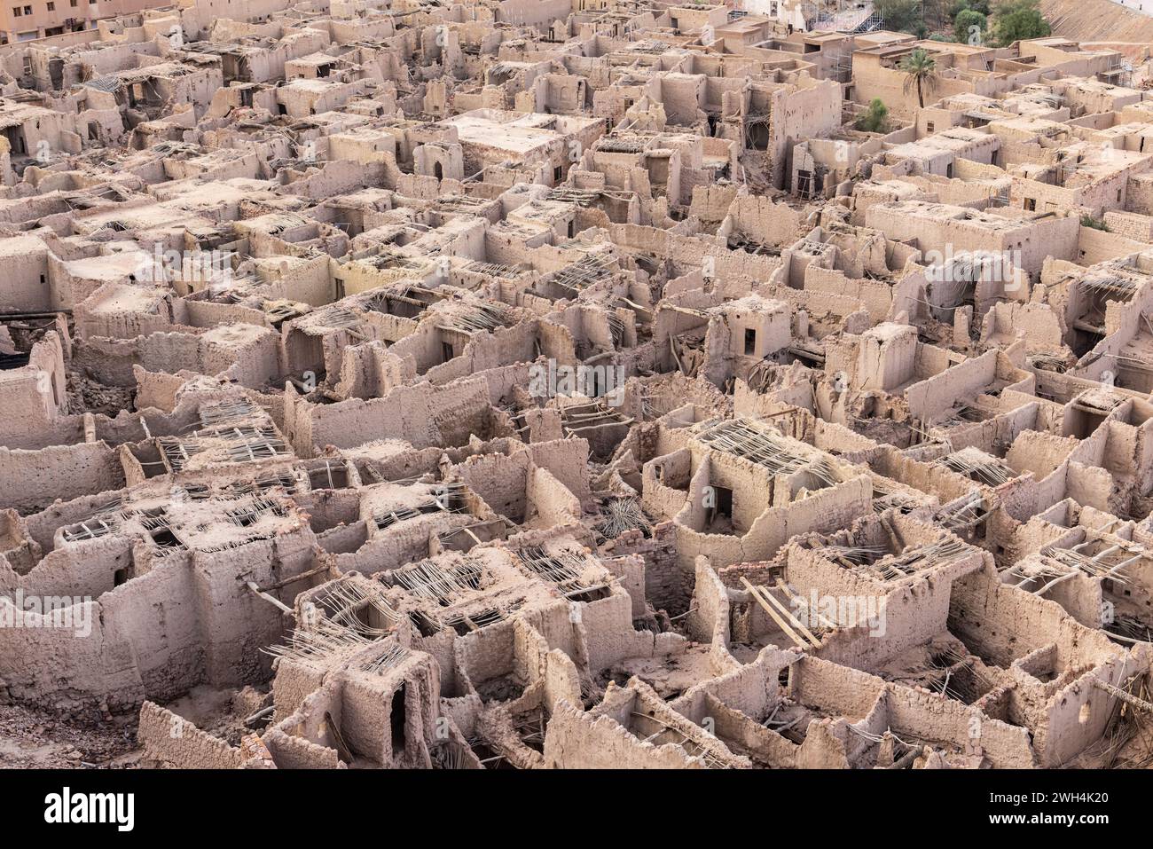 Moyen-Orient, Arabie Saoudite, Médine, Al-Ula. Ruines antiques dans la vieille ville Al-Ula. Banque D'Images