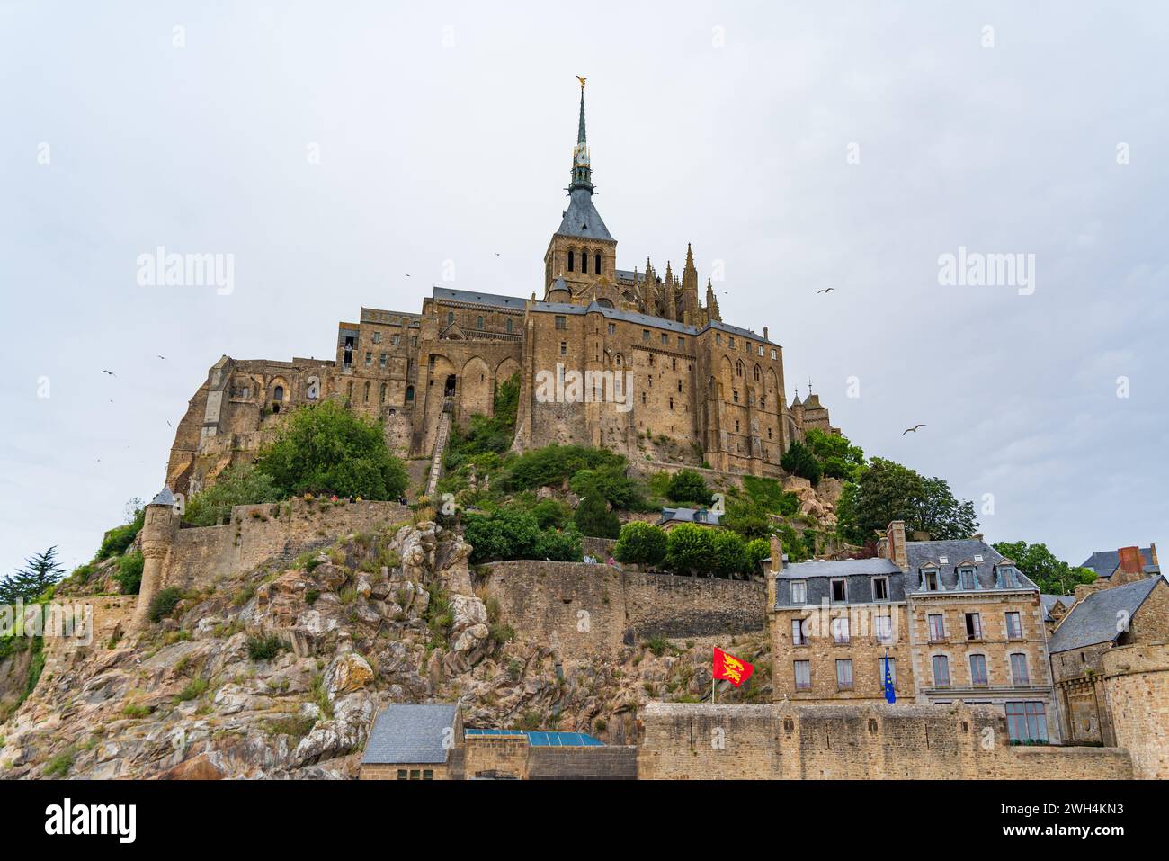 Mont Saint Michel, une île UNESCO en Normandie, France Banque D'Images