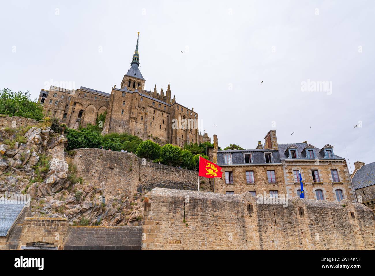 Mont Saint Michel, une île UNESCO en Normandie, France Banque D'Images