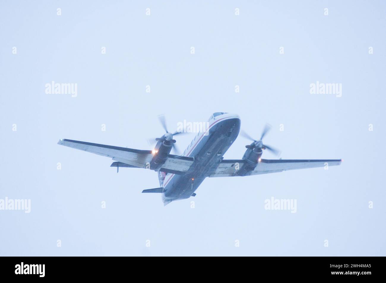 Raven Airlines volant dans Kaktovik Barter Island ANWR Alaska Banque D'Images