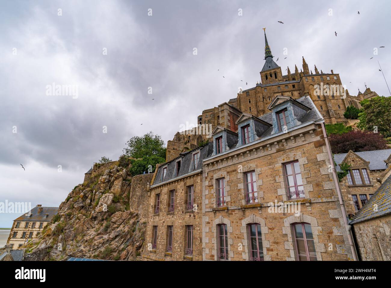 Mont Saint Michel, une île UNESCO en Normandie, France Banque D'Images