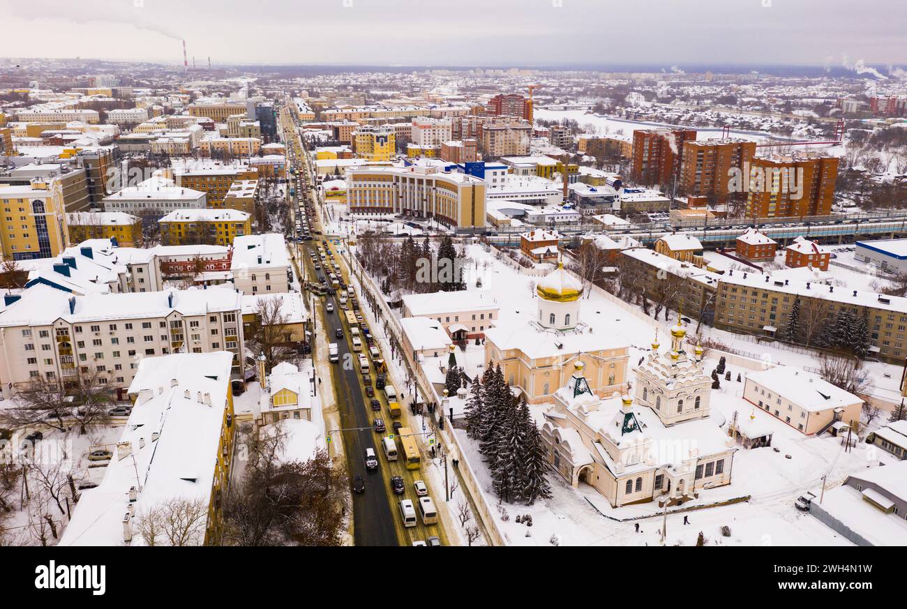 Penza. Couvent de la Sainte Trinité. Vue de dessus Banque D'Images