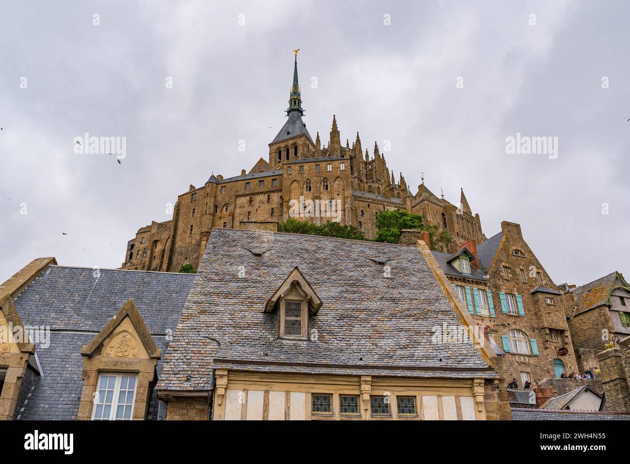 Mont Saint Michel, une île UNESCO en Normandie, France Banque D'Images