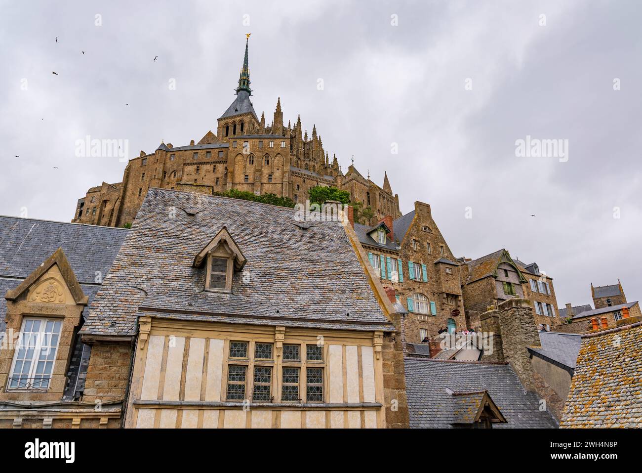 Mont Saint Michel, une île UNESCO en Normandie, France Banque D'Images