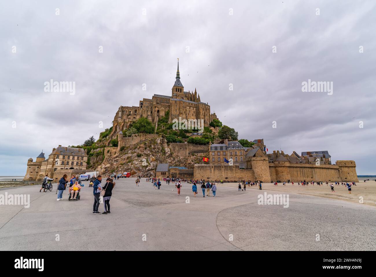 Mont Saint Michel, une île UNESCO en Normandie, France Banque D'Images
