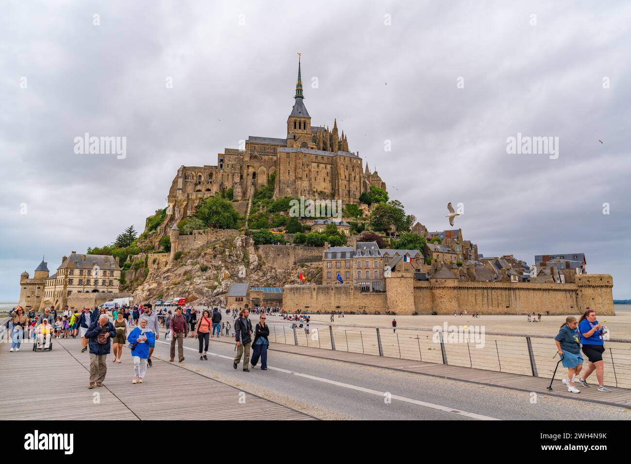 Mont Saint Michel, une île UNESCO en Normandie, France Banque D'Images