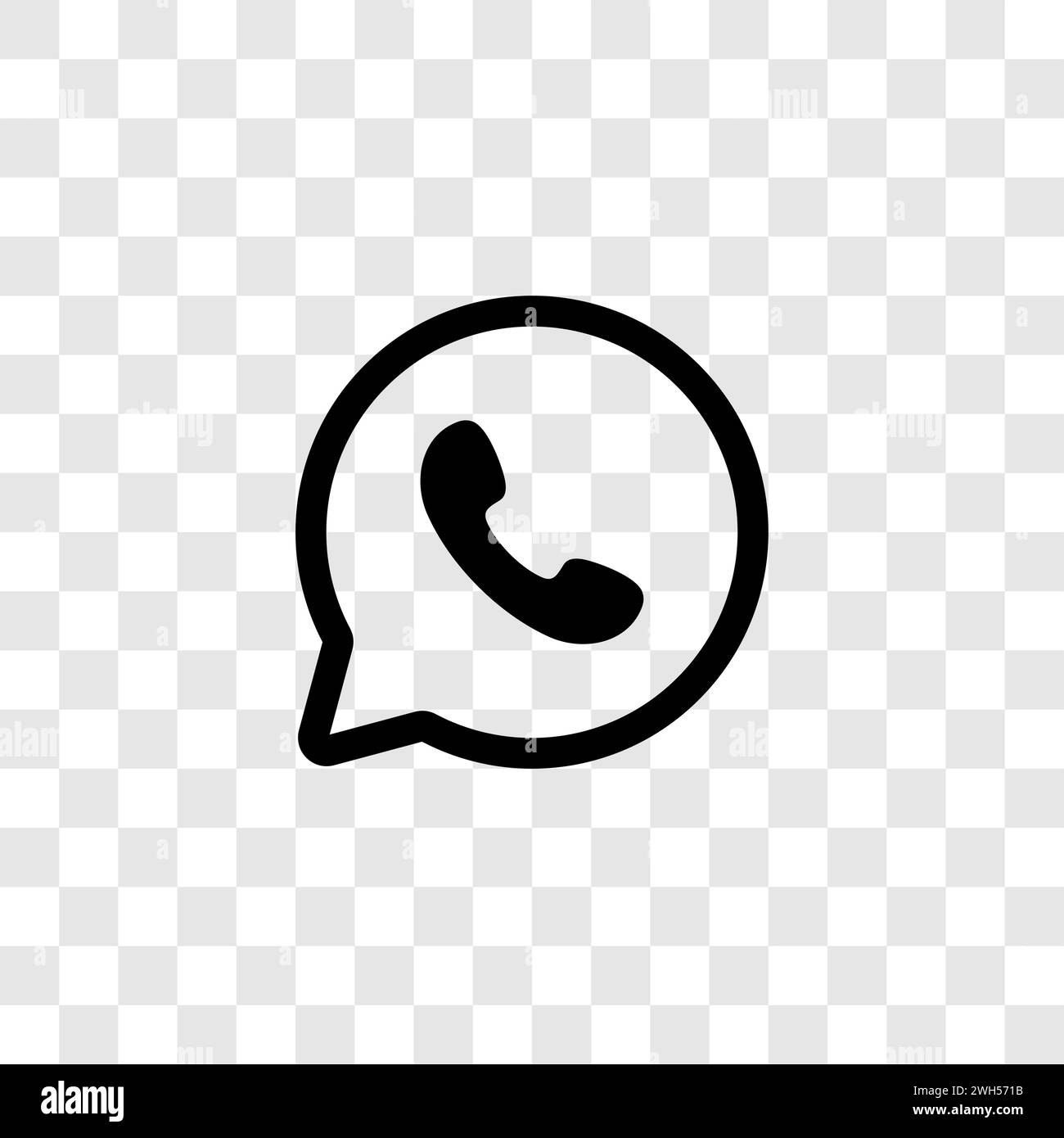 semarang, Indonésie - 12 octobre 2023 icône du logo WhatsApp. Définir l'icône WhatsApp. Vecteur éditorial. Illustration de Vecteur