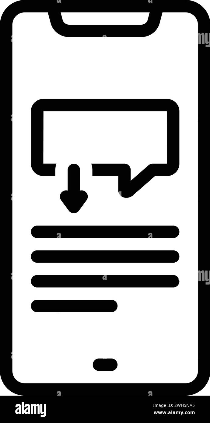 Icône pour aperçus, intimation Illustration de Vecteur