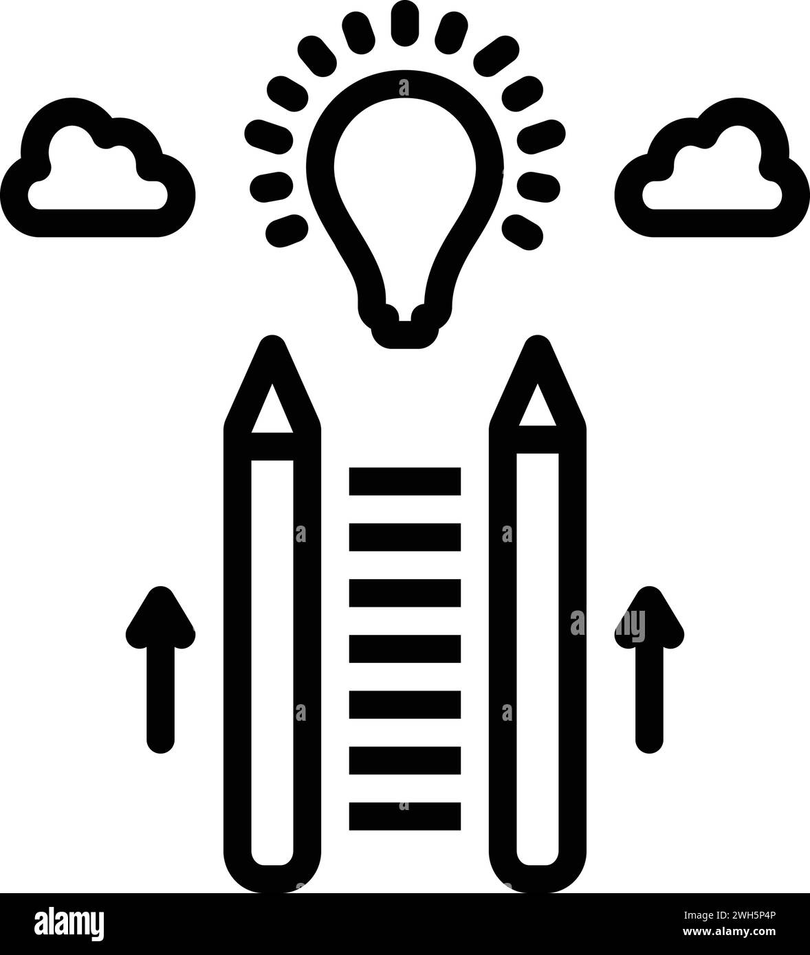 Icône pour appris, éducation Illustration de Vecteur