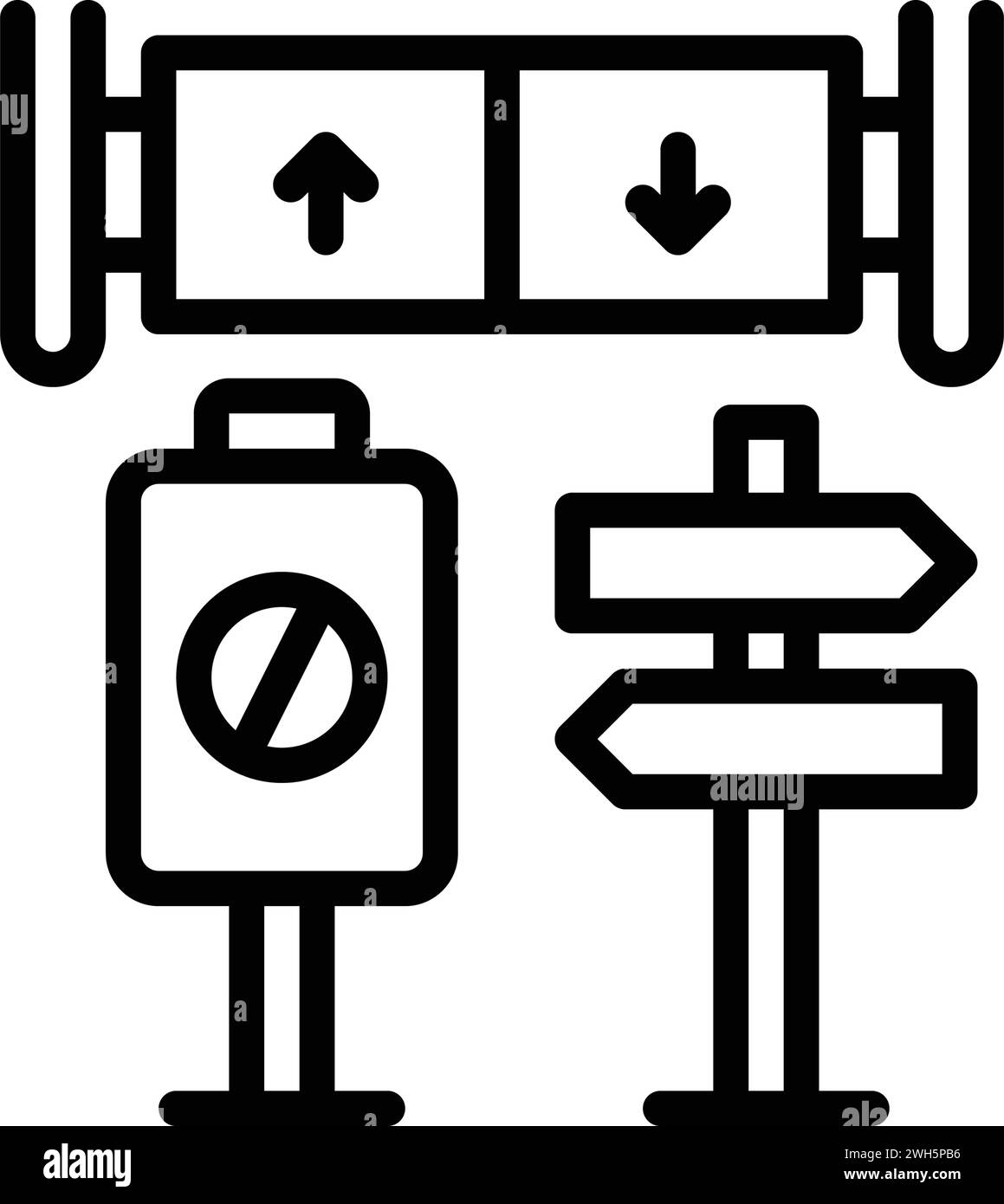 Icône pour les signes, publicité Illustration de Vecteur