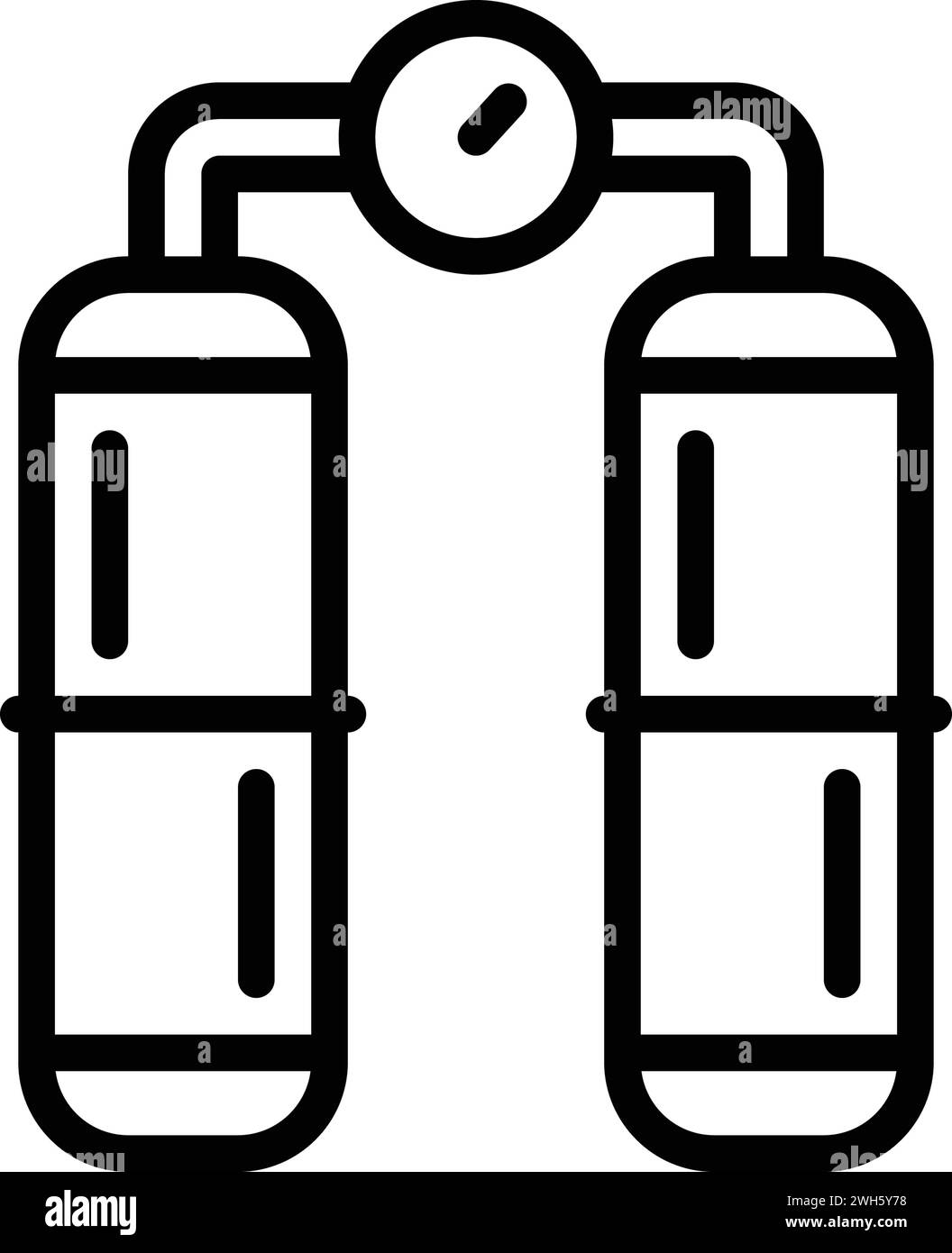 Icône pour gaz, bouteille Illustration de Vecteur