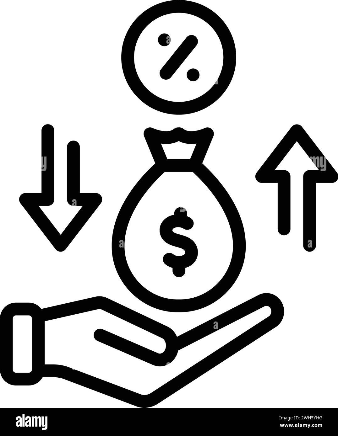 Icône pour prêteur, créancier Illustration de Vecteur